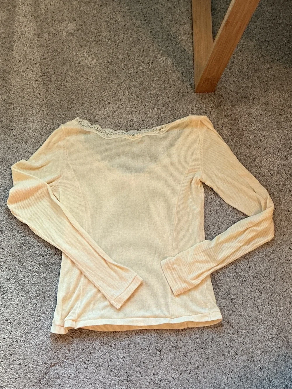 New FP Intimately by Free People Only You Long-Sleeve Top ~ Summer Yellow